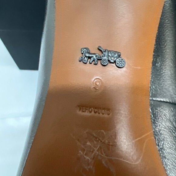 COACH Waverly 85mm SMTL Gunmetal Pumps in box - Picture 14 of 14